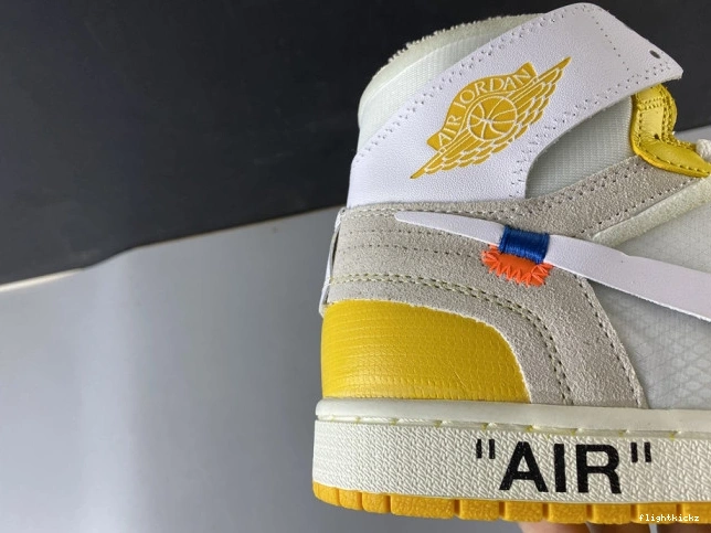 1 Jordan AQ0818-149 Powder Yellow-Cone x White Off-White NRG Dark Air 0920